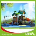 China Credit Supplier Preschool Outdoor Playground Plastic Slides and Swing, Funny Playground Plastic Slides with Swing